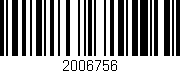 Código de barras (EAN, GTIN, SKU, ISBN): '2006756'