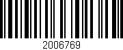 Código de barras (EAN, GTIN, SKU, ISBN): '2006769'