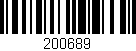 Código de barras (EAN, GTIN, SKU, ISBN): '200689'