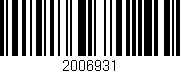 Código de barras (EAN, GTIN, SKU, ISBN): '2006931'