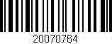 Código de barras (EAN, GTIN, SKU, ISBN): '20070764'