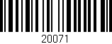 Código de barras (EAN, GTIN, SKU, ISBN): '20071'