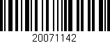 Código de barras (EAN, GTIN, SKU, ISBN): '20071142'