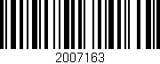 Código de barras (EAN, GTIN, SKU, ISBN): '2007163'