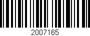 Código de barras (EAN, GTIN, SKU, ISBN): '2007165'