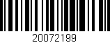 Código de barras (EAN, GTIN, SKU, ISBN): '20072199'