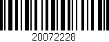 Código de barras (EAN, GTIN, SKU, ISBN): '20072228'