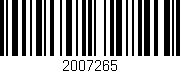 Código de barras (EAN, GTIN, SKU, ISBN): '2007265'