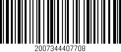 Código de barras (EAN, GTIN, SKU, ISBN): '2007344407708'