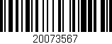 Código de barras (EAN, GTIN, SKU, ISBN): '20073567'