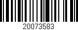 Código de barras (EAN, GTIN, SKU, ISBN): '20073583'