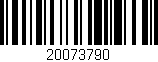 Código de barras (EAN, GTIN, SKU, ISBN): '20073790'