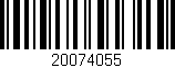 Código de barras (EAN, GTIN, SKU, ISBN): '20074055'