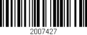 Código de barras (EAN, GTIN, SKU, ISBN): '2007427'