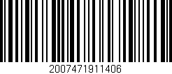 Código de barras (EAN, GTIN, SKU, ISBN): '2007471911406'