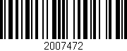Código de barras (EAN, GTIN, SKU, ISBN): '2007472'