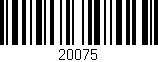 Código de barras (EAN, GTIN, SKU, ISBN): '20075'