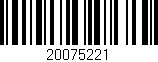 Código de barras (EAN, GTIN, SKU, ISBN): '20075221'