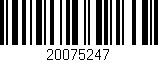 Código de barras (EAN, GTIN, SKU, ISBN): '20075247'