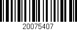 Código de barras (EAN, GTIN, SKU, ISBN): '20075407'