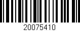 Código de barras (EAN, GTIN, SKU, ISBN): '20075410'
