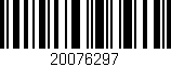 Código de barras (EAN, GTIN, SKU, ISBN): '20076297'