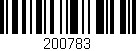 Código de barras (EAN, GTIN, SKU, ISBN): '200783'