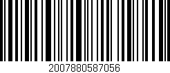 Código de barras (EAN, GTIN, SKU, ISBN): '2007880587056'