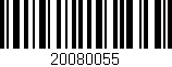 Código de barras (EAN, GTIN, SKU, ISBN): '20080055'