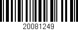 Código de barras (EAN, GTIN, SKU, ISBN): '20081249'