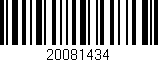 Código de barras (EAN, GTIN, SKU, ISBN): '20081434'