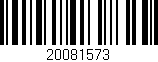 Código de barras (EAN, GTIN, SKU, ISBN): '20081573'