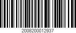 Código de barras (EAN, GTIN, SKU, ISBN): '2008200012937'