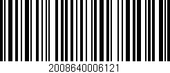 Código de barras (EAN, GTIN, SKU, ISBN): '2008640006121'