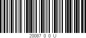Código de barras (EAN, GTIN, SKU, ISBN): '20087_0_0_U'