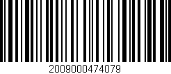 Código de barras (EAN, GTIN, SKU, ISBN): '2009000474079'