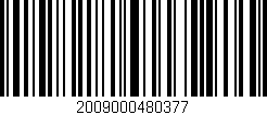 Código de barras (EAN, GTIN, SKU, ISBN): '2009000480377'