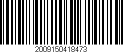 Código de barras (EAN, GTIN, SKU, ISBN): '2009150418473'