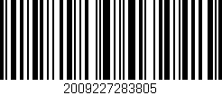 Código de barras (EAN, GTIN, SKU, ISBN): '2009227283805'