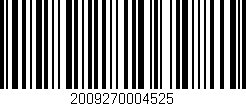 Código de barras (EAN, GTIN, SKU, ISBN): '2009270004525'