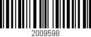Código de barras (EAN, GTIN, SKU, ISBN): '2009598'
