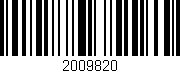 Código de barras (EAN, GTIN, SKU, ISBN): '2009820'