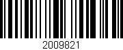 Código de barras (EAN, GTIN, SKU, ISBN): '2009821'