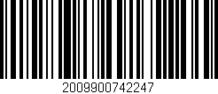 Código de barras (EAN, GTIN, SKU, ISBN): '2009900742247'