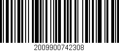Código de barras (EAN, GTIN, SKU, ISBN): '2009900742308'