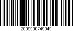 Código de barras (EAN, GTIN, SKU, ISBN): '2009900749949'