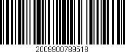 Código de barras (EAN, GTIN, SKU, ISBN): '2009900789518'