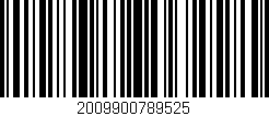 Código de barras (EAN, GTIN, SKU, ISBN): '2009900789525'