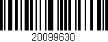 Código de barras (EAN, GTIN, SKU, ISBN): '20099630'