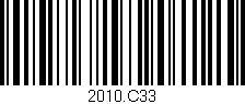 Código de barras (EAN, GTIN, SKU, ISBN): '2010.C33'